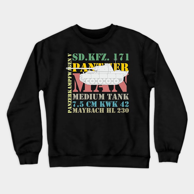 Pz-V Panther Crewneck Sweatshirt by FAawRay